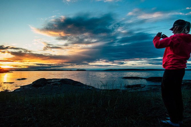 2-day kayaking adventure around Vaxholm in Stockholm Archipelago - self guided - Setting up camp beside the water