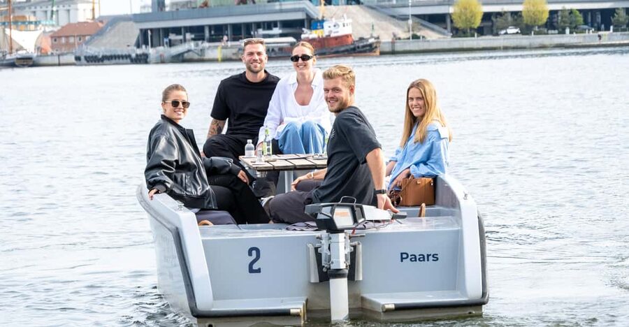 Aarhus: 1 or 1,5 Hour Boat Rental - No License Required - Taking the helm in Aarhus Harbor