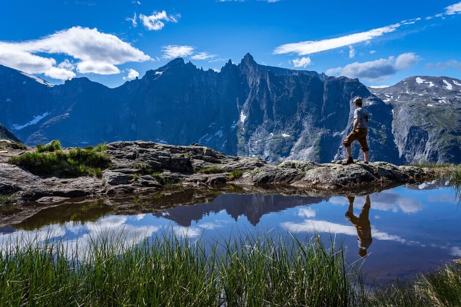 Andalsnes: Bike & Hike Adventure to Litlefjellet Summit - Trading the bike for the Litlefjellet trail