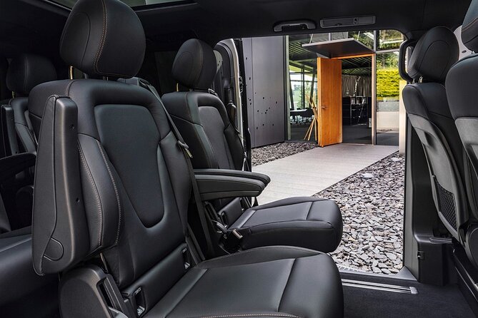 Arrival Private Transfer from Bergen Airport BGO to Bergen by luxury minivan - A 25-minute ride in a Mercedes EQV