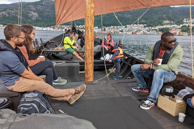 Bergen Fjord Experience Aboard Viking-style Ship - Hoisting the square sail