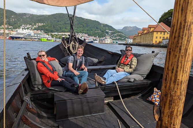 Bergen Fjord Experience Aboard Viking-style Ship - Fishing, steering, and tasting stockfish