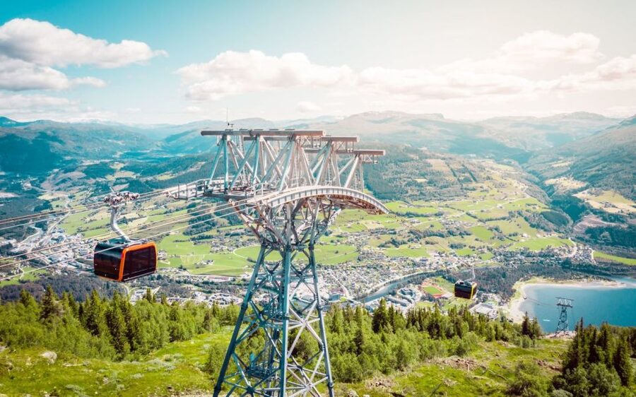 Bergen: Hardangerfjord, Voss Gondola & 3 Great Waterfalls - Voss Gondola and Mount Hanguren at 820 meters