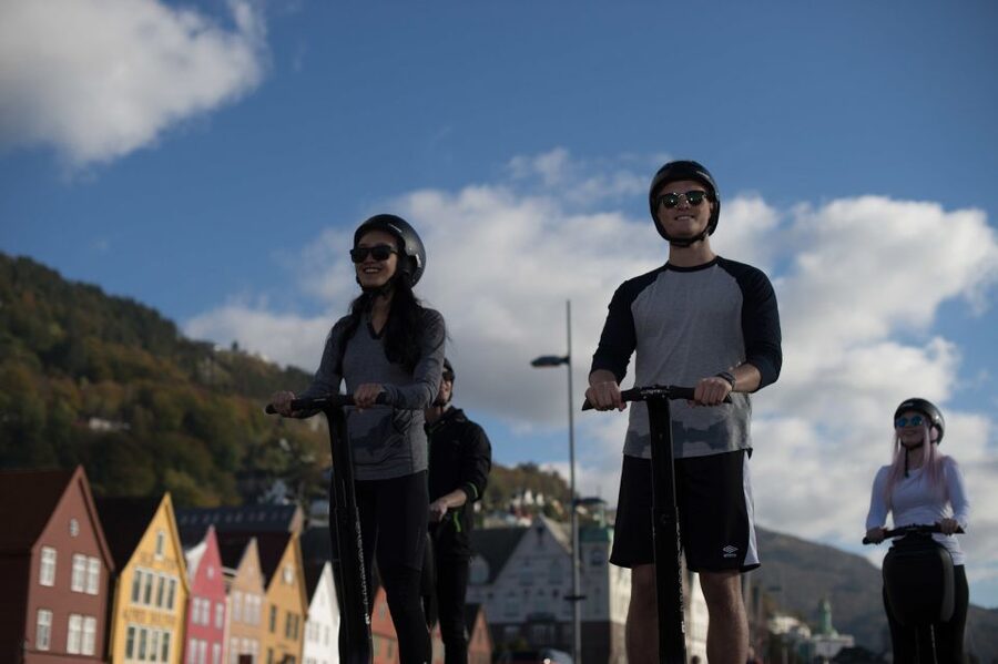 Bergen: Night Segway Tour - The safety lesson makes the rest easier
