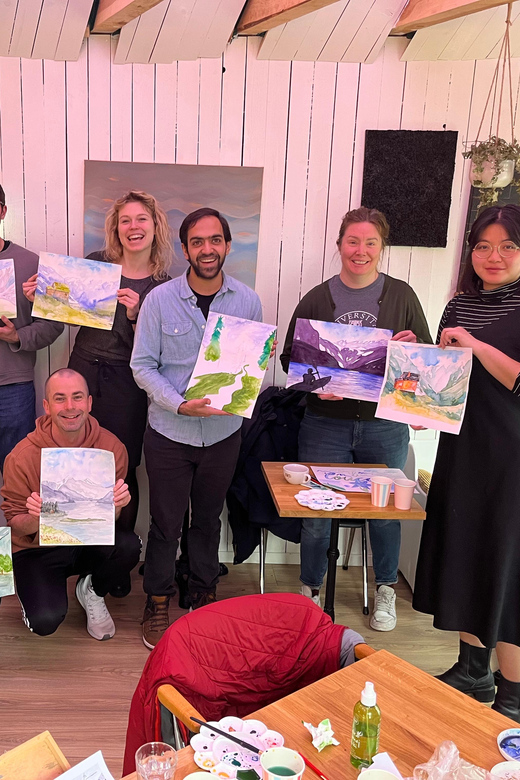 Bergen: paint Norwegian landscape with watercolor - Key points at a glance