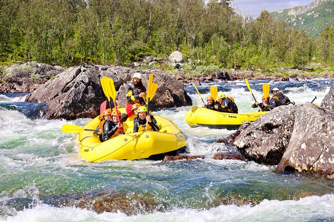 Child Appropriate Family Rafting in Dagali near Geilo, Norway - Safety briefing before the first wave
