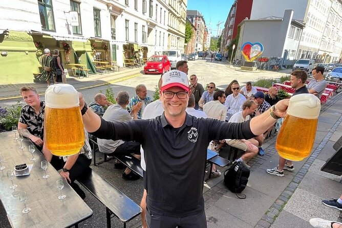 Copenhagen Craft BeerWalk in the City Center - Stork Fountain and the central shopping streets