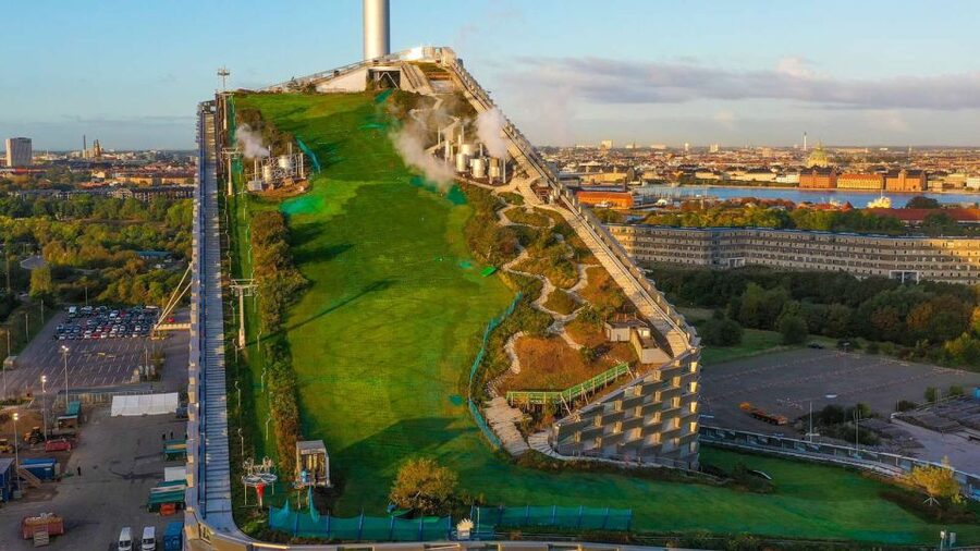 CopenHill Ski Pass Including Rental Gear - CopenHill puts a ski slope on top of a power plant