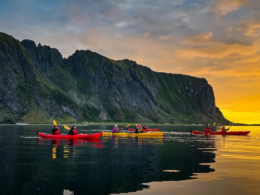 Eggum: Lofoten Islands Midnight Sun Kayak Tour - The island stop with tea and local stories