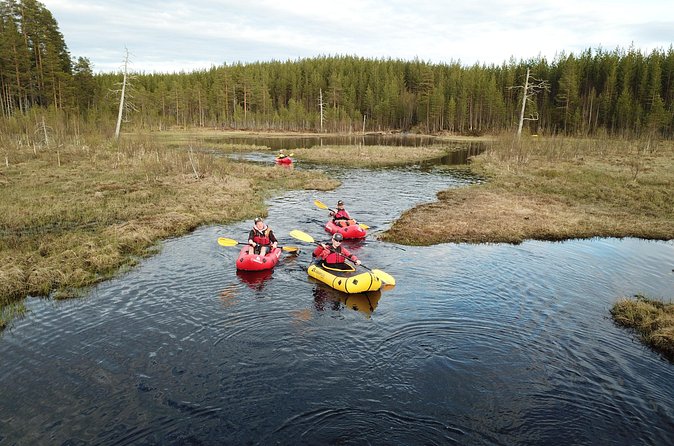 Family Packraft tour in Sälen - Fast sections and obstacles on the route
