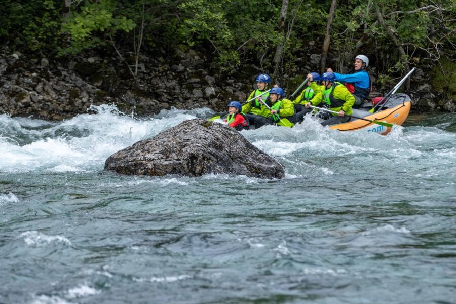 Family Rafting - Voss - Getting ready for cold Norwegian water