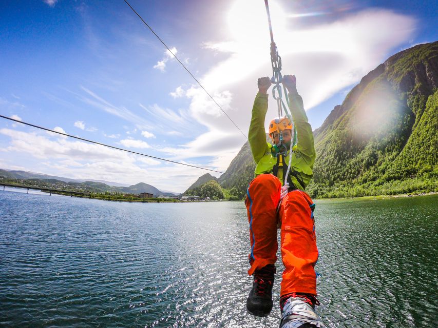 Feel the adrenaline in Mosjøen Zipline - Flying over the Vefsna River
