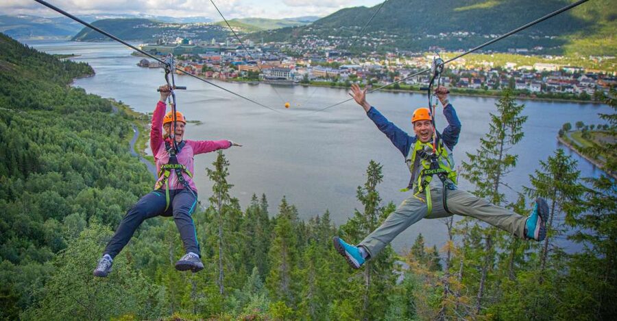 Feel the adrenaline in Mosjøen Zipline - Who will enjoy this activity most