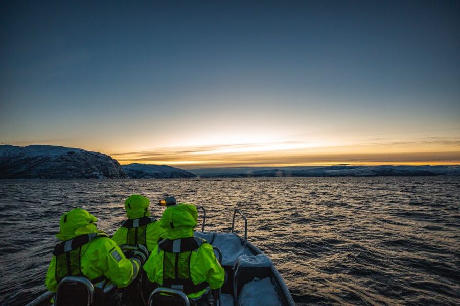From Alta: Small Group Whale Watching by RIB - Riding the RIB into the fjords