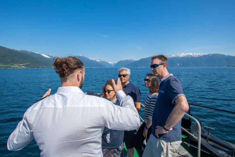 From Balestrand: Guided Fjord & Glacier Tour to Fjærland - Bøyabreen at 14:35
