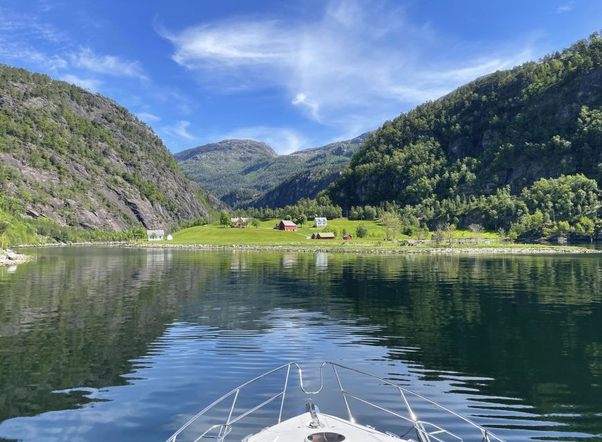From Bergen: Modalen Private Fjord Cruise with Waterfalls - Exploring Mo, a village of about 100 people