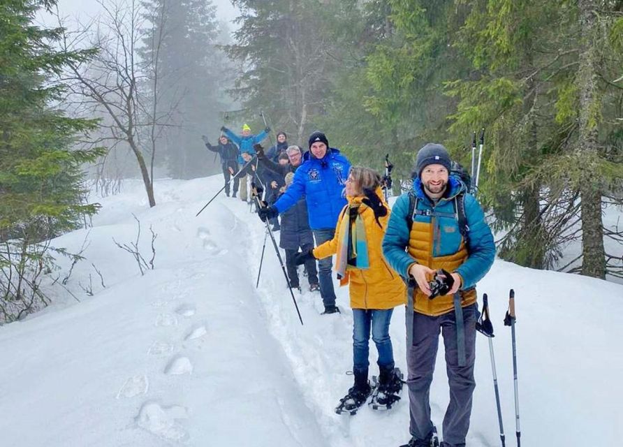 From Oslo: Oslomarka Forest Guided Snowshoeing Tour - Learning to walk in snowshoes