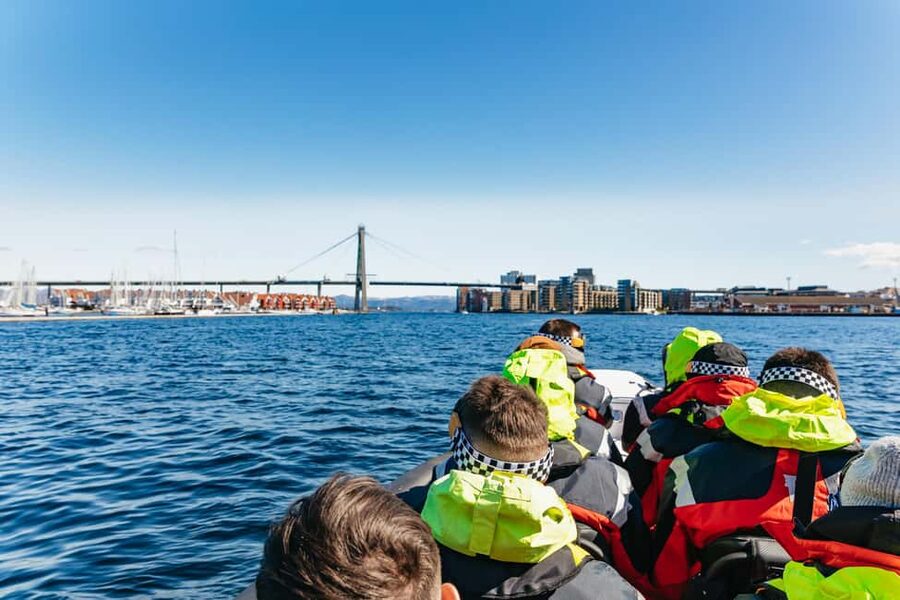 From Stavanger: Lysefjord Sightseeing RIB Boat Tour - Pulpit Rock from the water