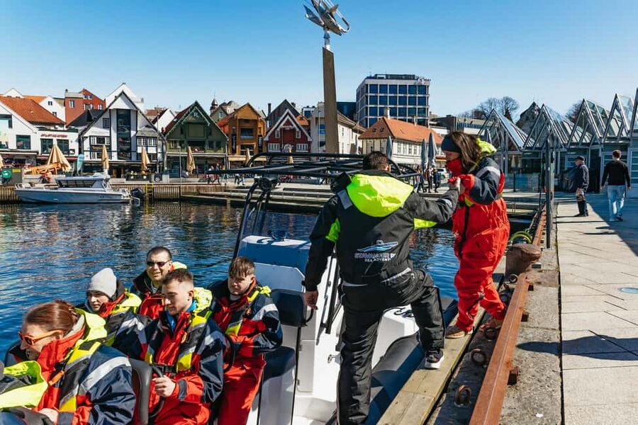 From Stavanger: Lysefjord Sightseeing RIB Boat Tour - Hengjanefossen, also called Whisky Falls