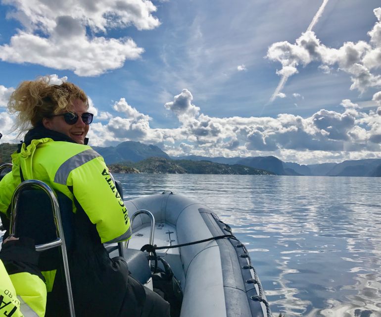 From Stavanger: RIB Tour to Lysefjord - Fantahala and the story of Vagabond Cave