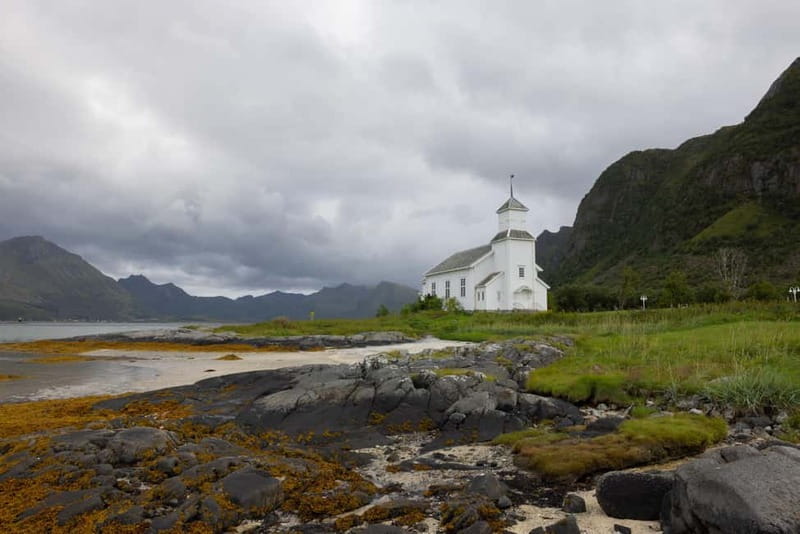 From Svolvaer: 2-Day Lofoten Highlights Photo Tour - Ramberg Beach, open space and winter light