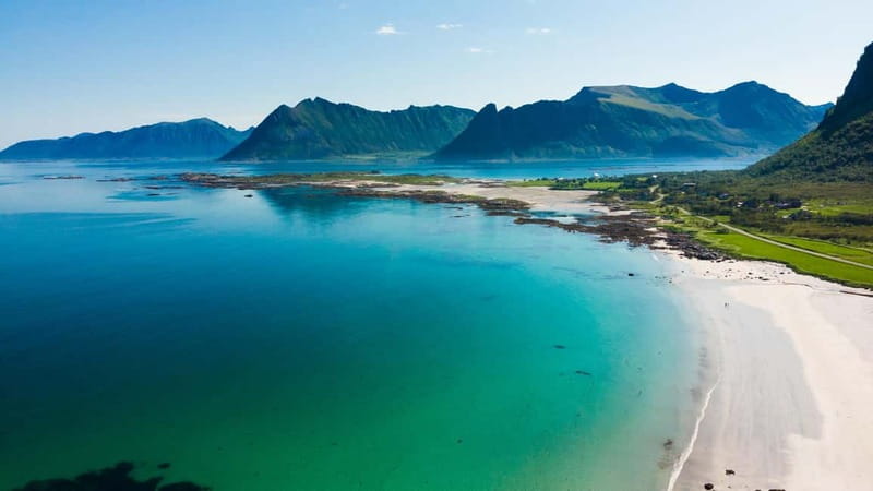 From Svolvaer: 2- Day Lofoten Highlights Photo Tour - Day one: Ramberg Beach, Flakstad, and the road to Reine