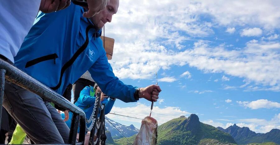 From Svolvaer: Lofoten Fishing Boat Cruise - Learning to fish with Bård, Jonas, and the crew
