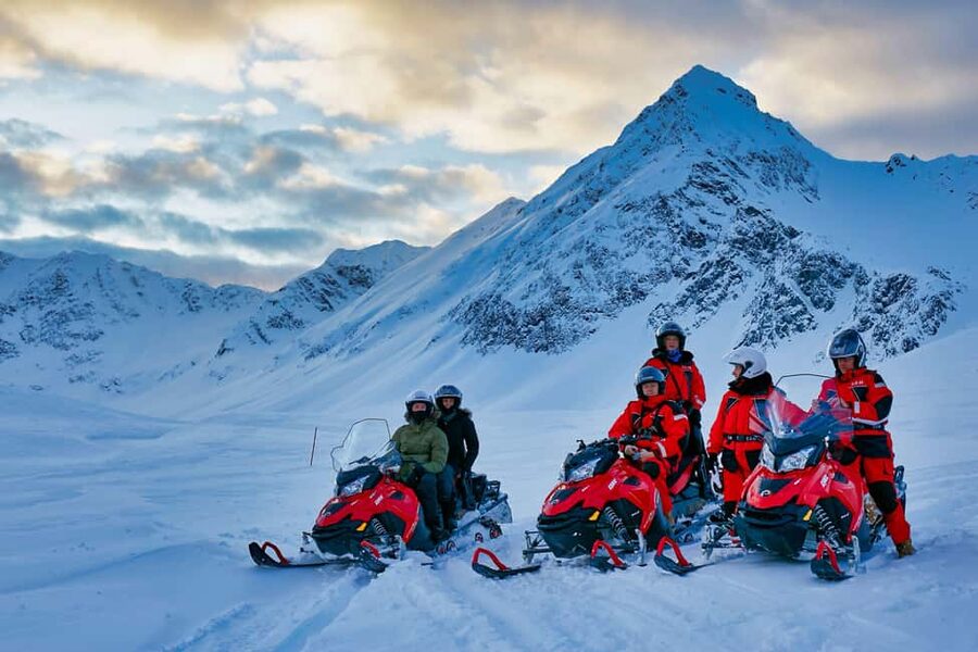 From Tromsø: Lyngen Alps Guided Snowmobile Tour - Choosing the morning or later departure