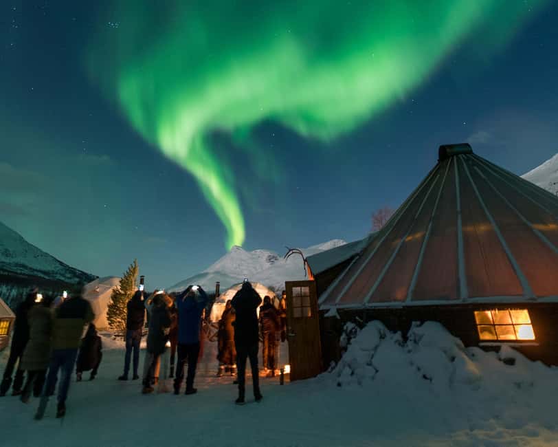 From Tromsø: Northern Lights Visit at Camp Tamok - A short aurora lesson before the sky watching