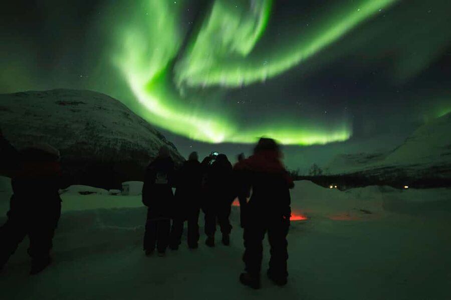 From Tromsø: Northern Lights Visit at Camp Tamok - Getting fitted for Arctic clothing