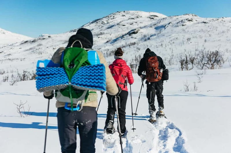 From Tromsø: Snowshoeing Hike with Picnic Lunch and Photos - A simple picnic with a useful hot drink