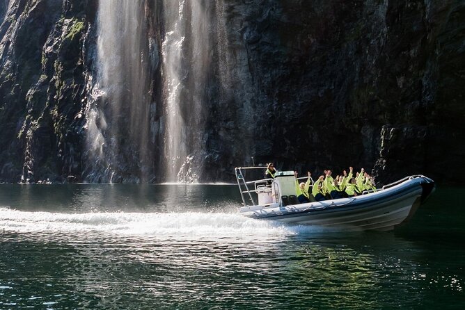 Geiranger: RIB Fjordsafari Geirangefjord - Protective suits, goggles, and the cold factor