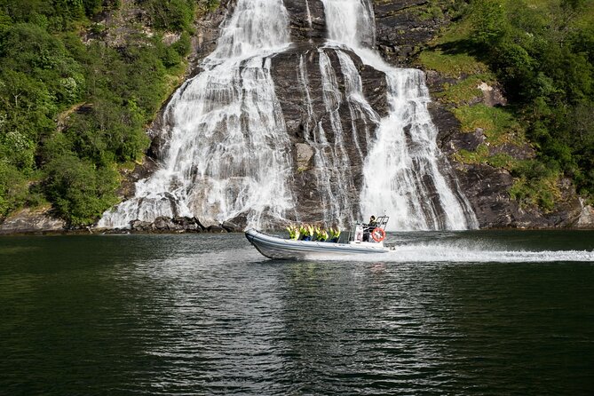 Geiranger: RIB Fjordsafari Geirangefjord - Friaren and the waterfall folklore