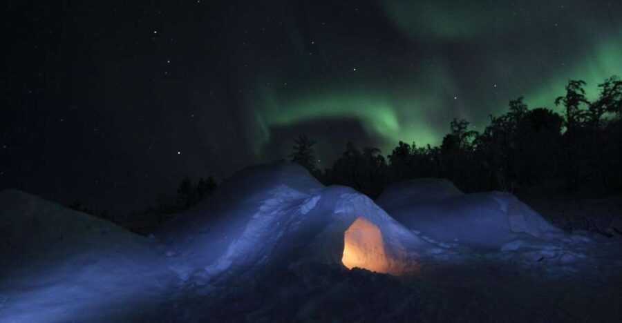 Kiruna: Build your own igloo overnight Tour - From Kiruna town to Kalixfors
