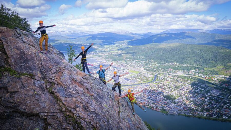 Mountain-climbing adventure in Mosjøen Via Ferrata - Who will enjoy this most