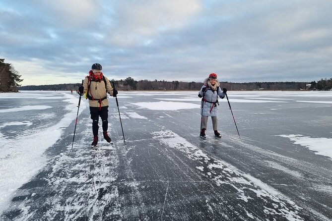 Nordic Ice Skating on a Frozen Lake in Stockholm - What skating feels like for a beginner