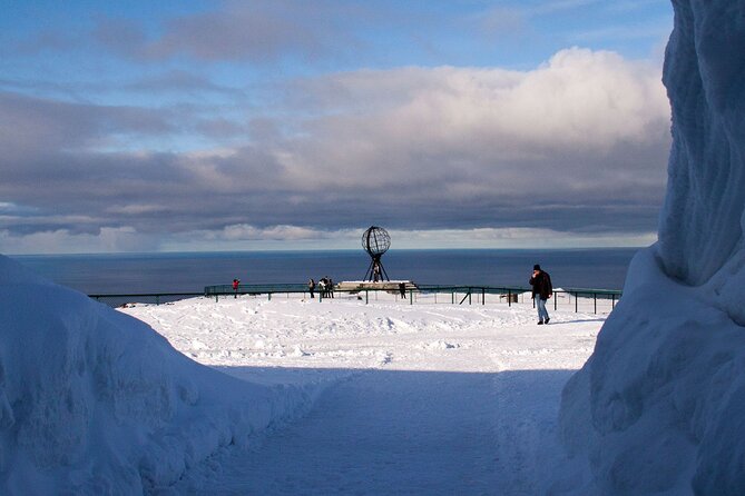 North Cape Winter Tour - The North Cape globe is a quick but meaningful stop