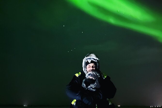 Northern Light snowmobile tour in Kiruna 7:30 pm - Riding into Kiruna’s winter night