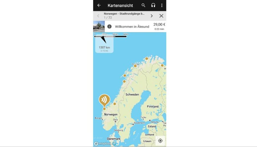 Norwegian Coastal Cities: Smartphone Audio Guide App - Trondheim, Nidaros Cathedral, and Bakklandet