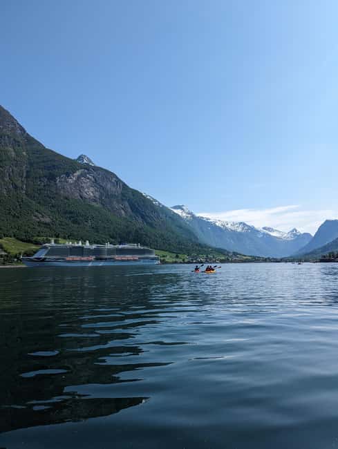 Olden: Guided beginner friendly fjord kayaking.Local company - Why Olden’s fjord looks better from a kayak