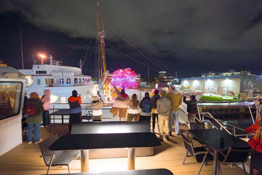 Oslo: 3-course Dinner Cruise in the Oslofjord - Watching the Opera House from the fjord