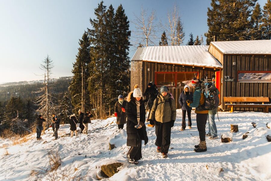 Oslo: Best View of the Oslofjord Winter Edition - The climb to Vettakollen’s main viewpoint