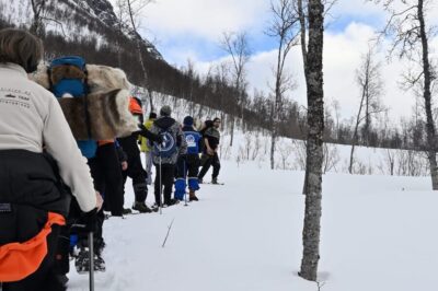 Snowshoeing in the Forest with Norwegian BBQ