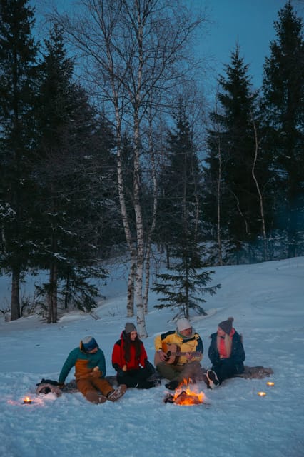 Oslo: Snowy Forest Torchlight Walk with Campfire - The trip back to Oslo