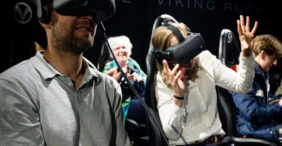 Oslo: Viking Planet Entry Ticket - The Helmet uses a huge 270-degree screen