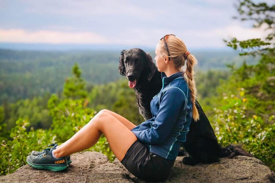 Oslo: Yoga & Hiking with a dog - A guided hike through quiet Oslo nature