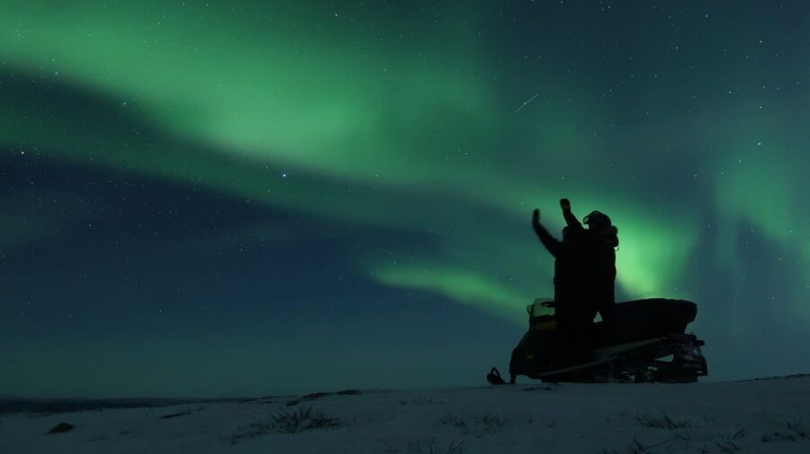 Premium Aurora Snowmobile Ride With Panoramic Views - Getting Warm Before the Ride