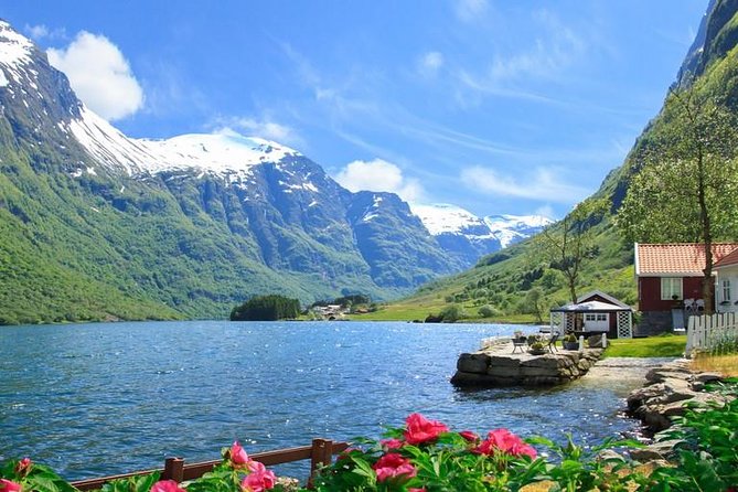 Private tour - Viking Village, Nærøyfjord Cruise and Flåm Railway - Aurlandsfjord carries you toward Flåm