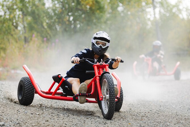 Racing Mountain Cart in Dagali near Geilo, Norway - Helmets, goggles, and the safety briefing