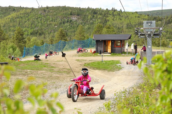 Racing Mountain Cart in Dagali near Geilo, Norway - The 570-meter ride uphill